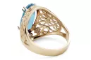 Ring Aquamarin 14 Karat Gelbgold Vintage Schmuck vrc074y